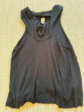 We The Free Cowl Neck  sleeveless waffle tank